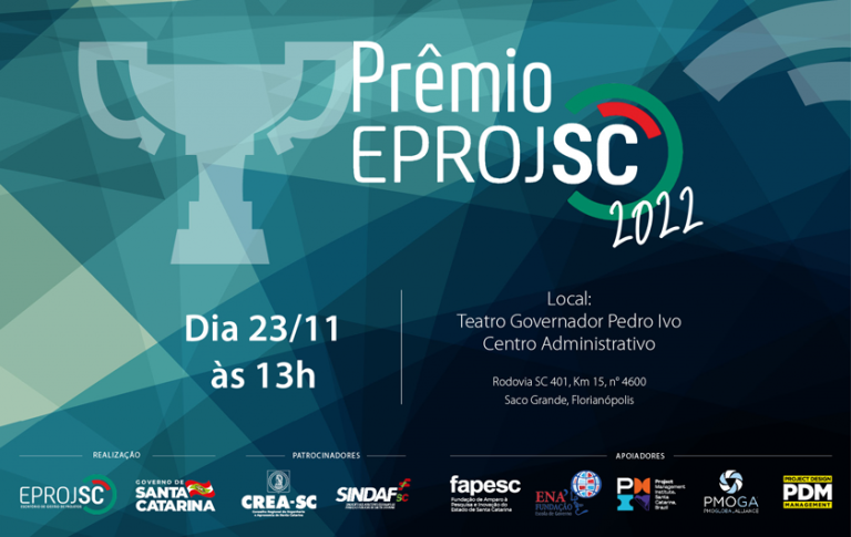 2º Prêmio EPROJ será no dia 23 de novembro